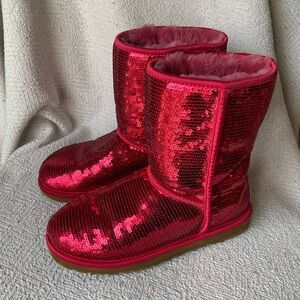 UGG Red Sequin Boots